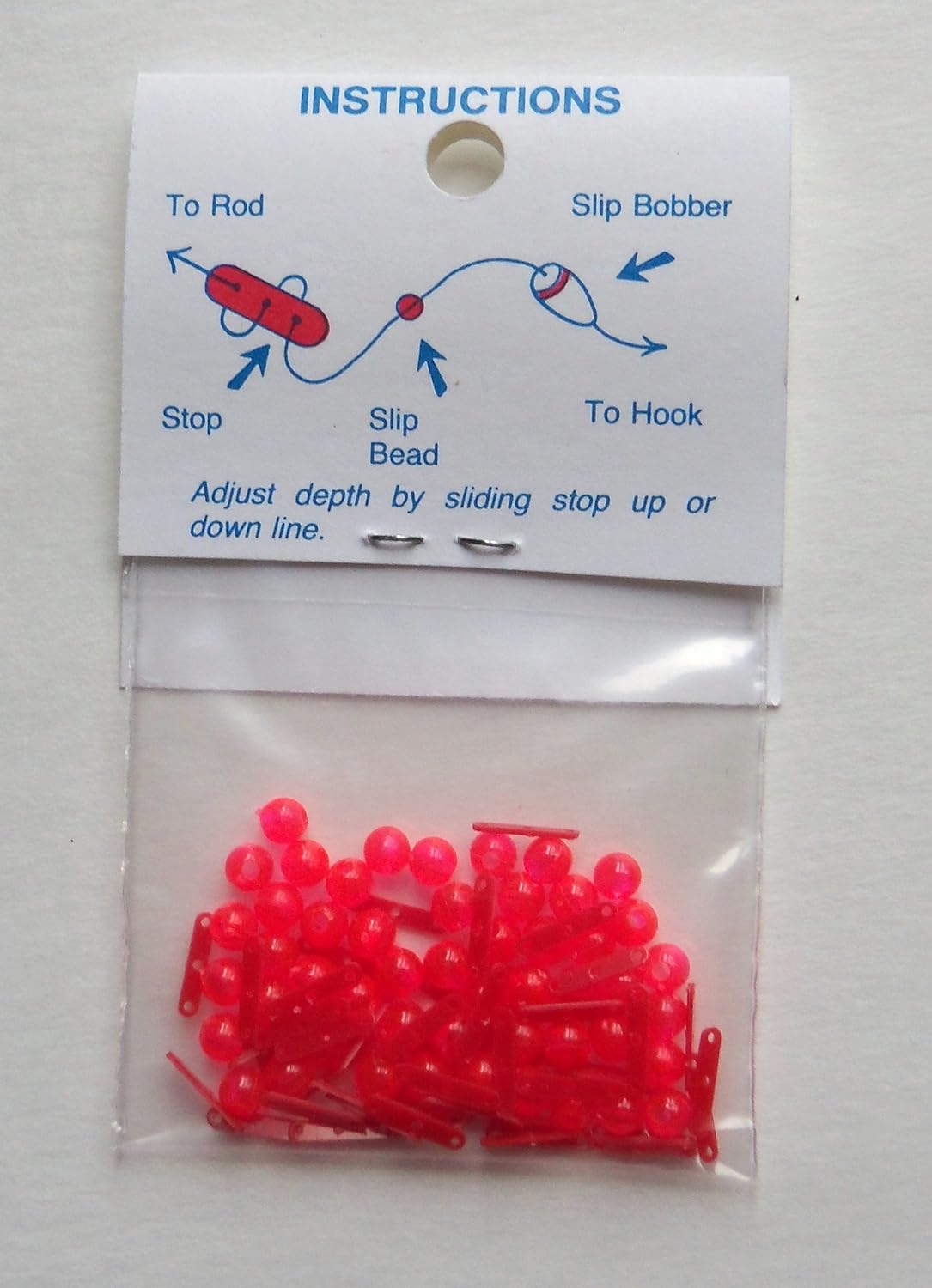 JS Bobber Stops and Beads - Three Hole - 50 Per Pack